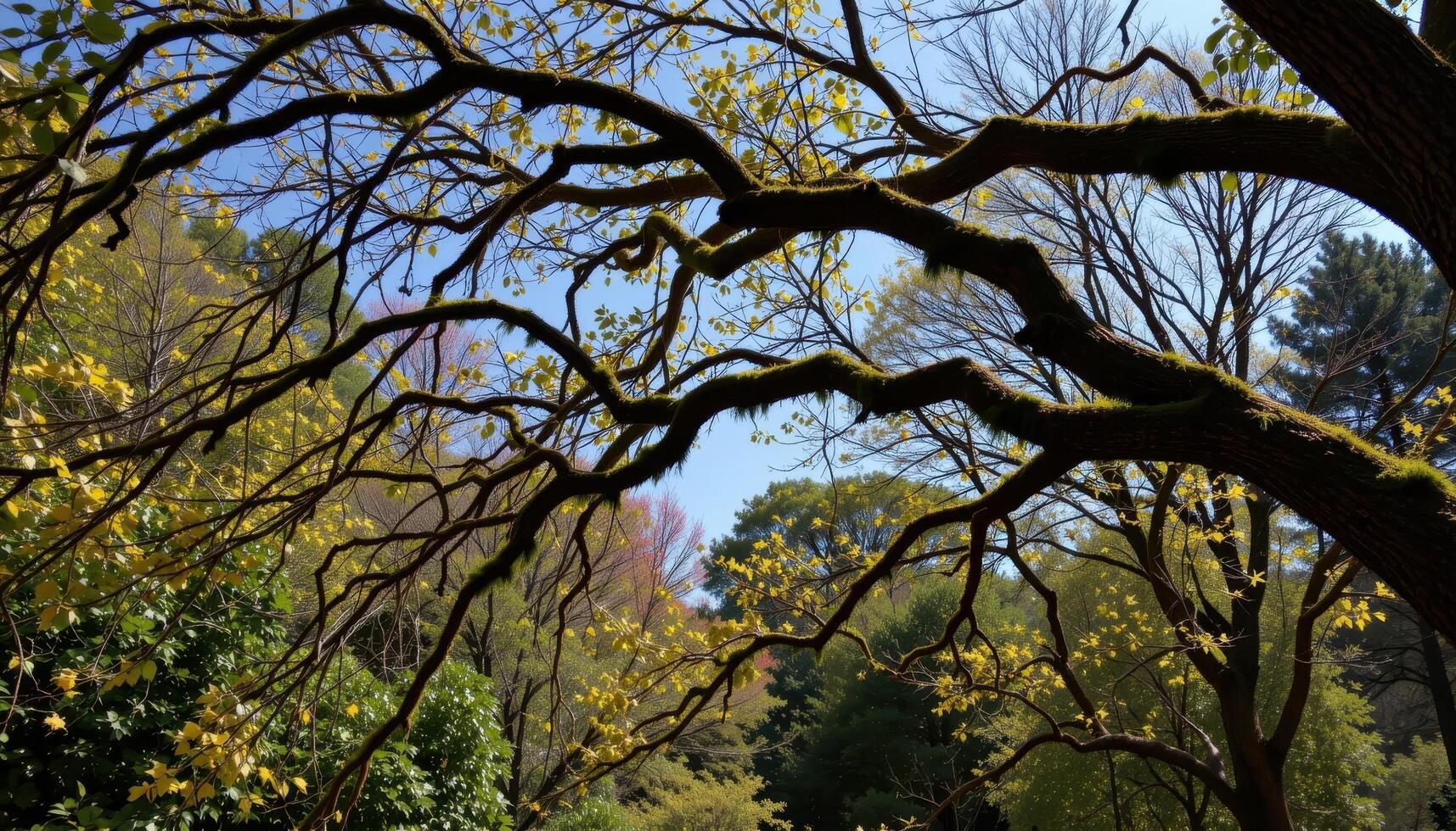 overhanging branches forming a natural archs photo