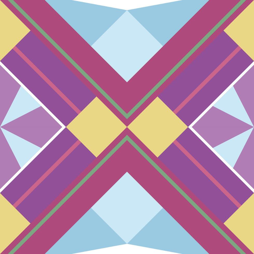 Geometric pattern with rhombus and triangles for wallpaper and fabric vector