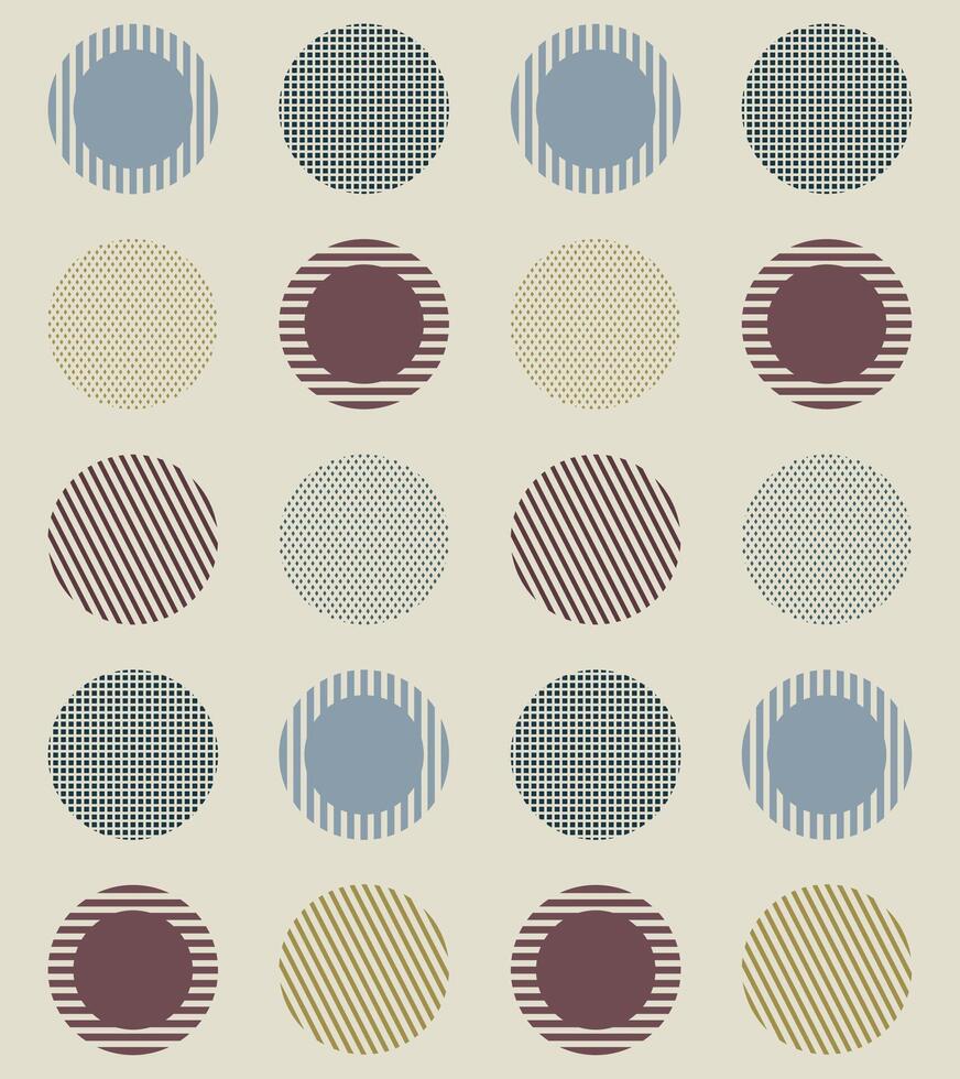 Retro pattern with circles vector