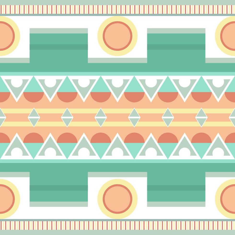 Seamless tribal pattern. Geometric ethno texture. Ornament for wrapping paper, wallpaper vector