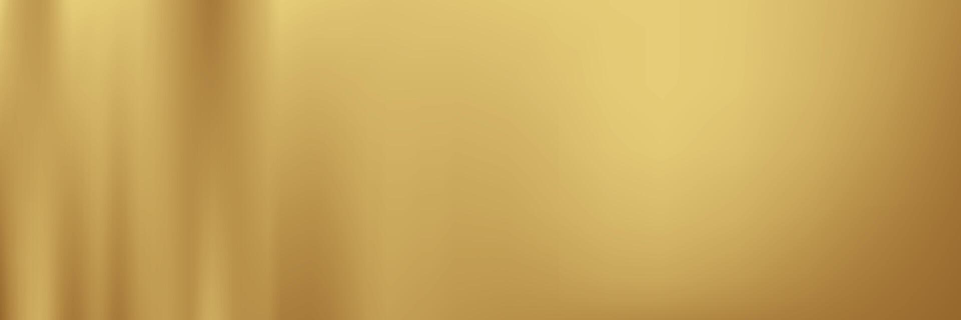 Gold abstract blurred gradient background, curtain pattern,illustra vector