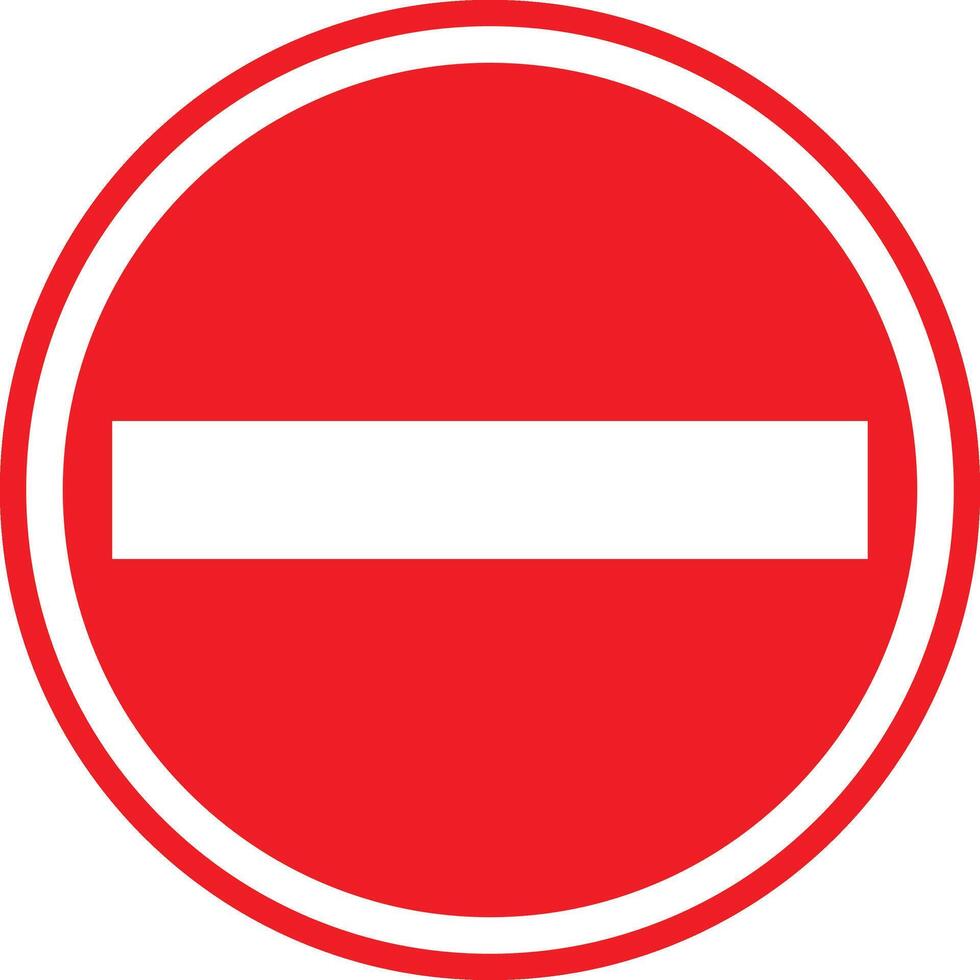 Do not no entry sign. No entry sign symbol. No Sign Icon. vector