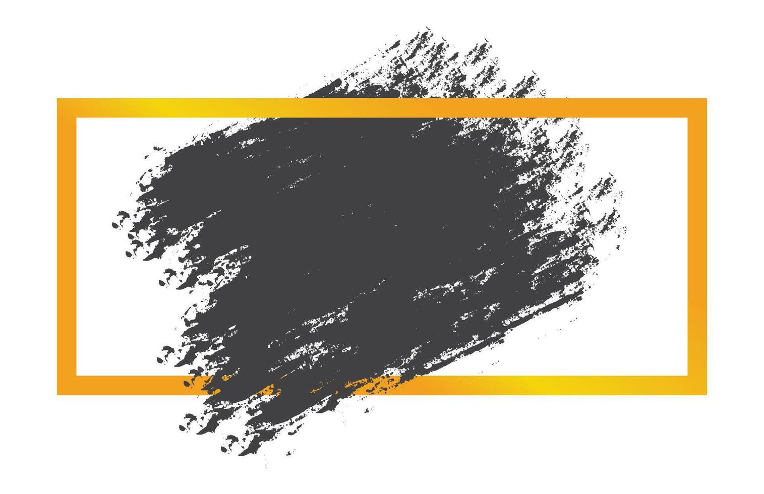 Gradient frame with brush stroke vector