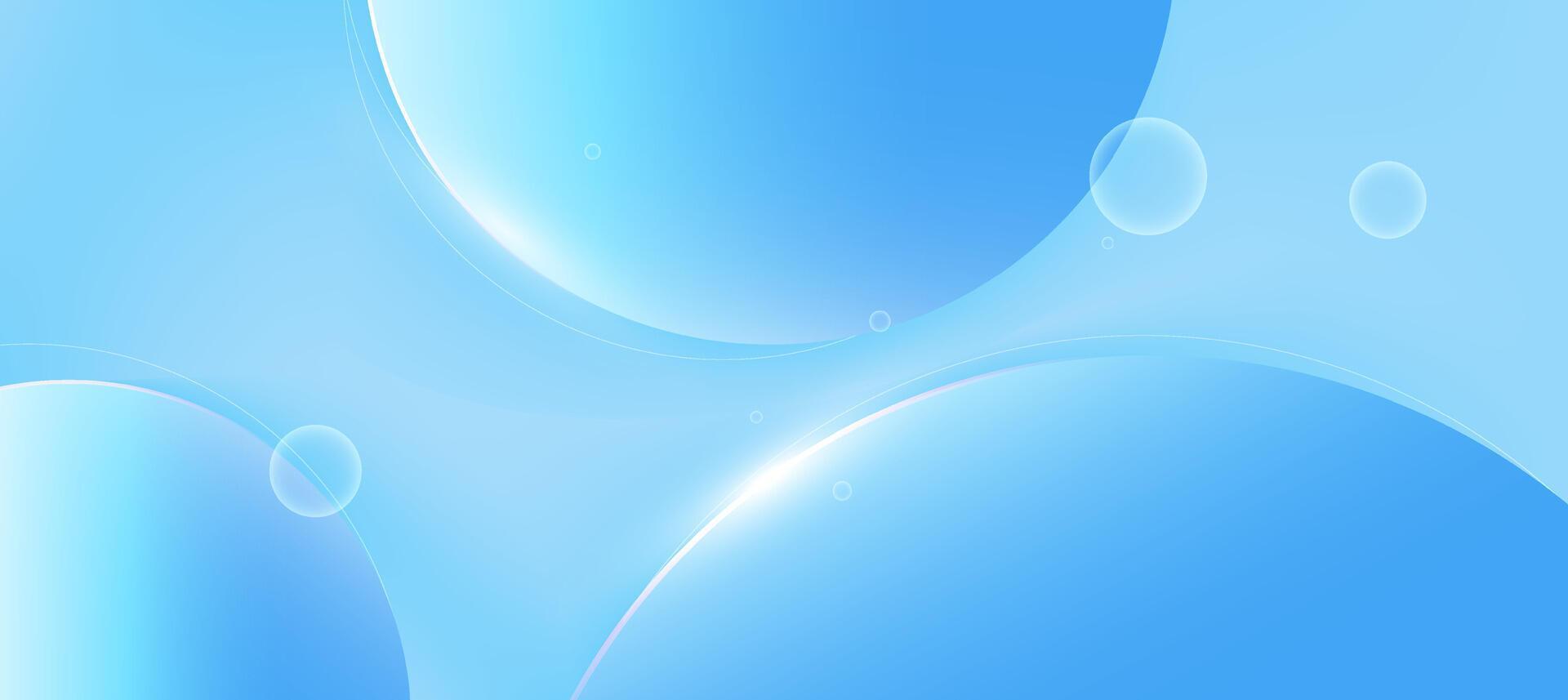 Minimalist abstract circle banner background , light blue with white circle background for presentation branding or business template vector