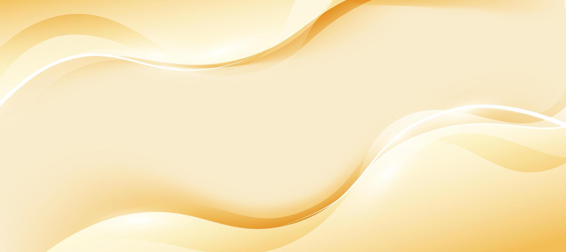 Minimalist abstract premium gold color curve background for presentation branding or business template vector