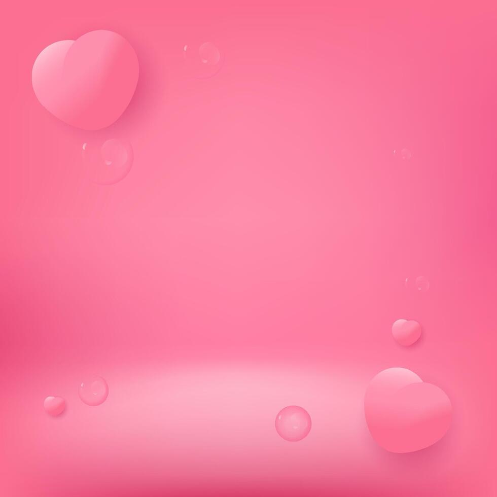 Pink color gradient background, Minimalist design gradient colorful background illustration for presentation vector