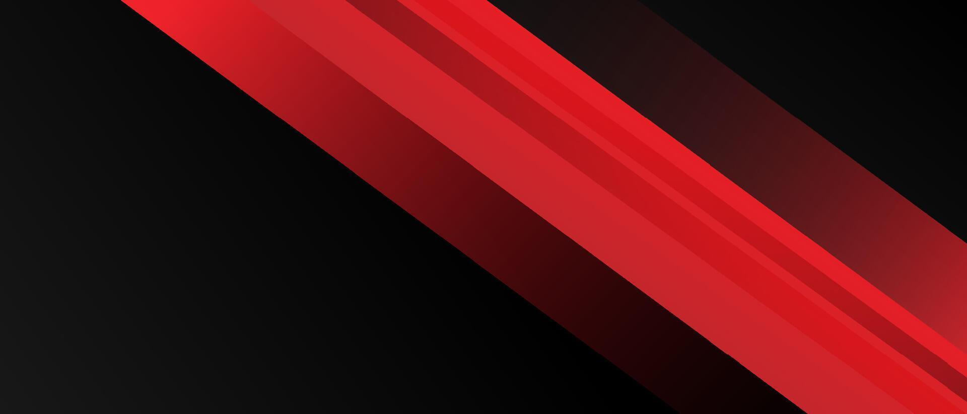Red black geometric on dark background. vector