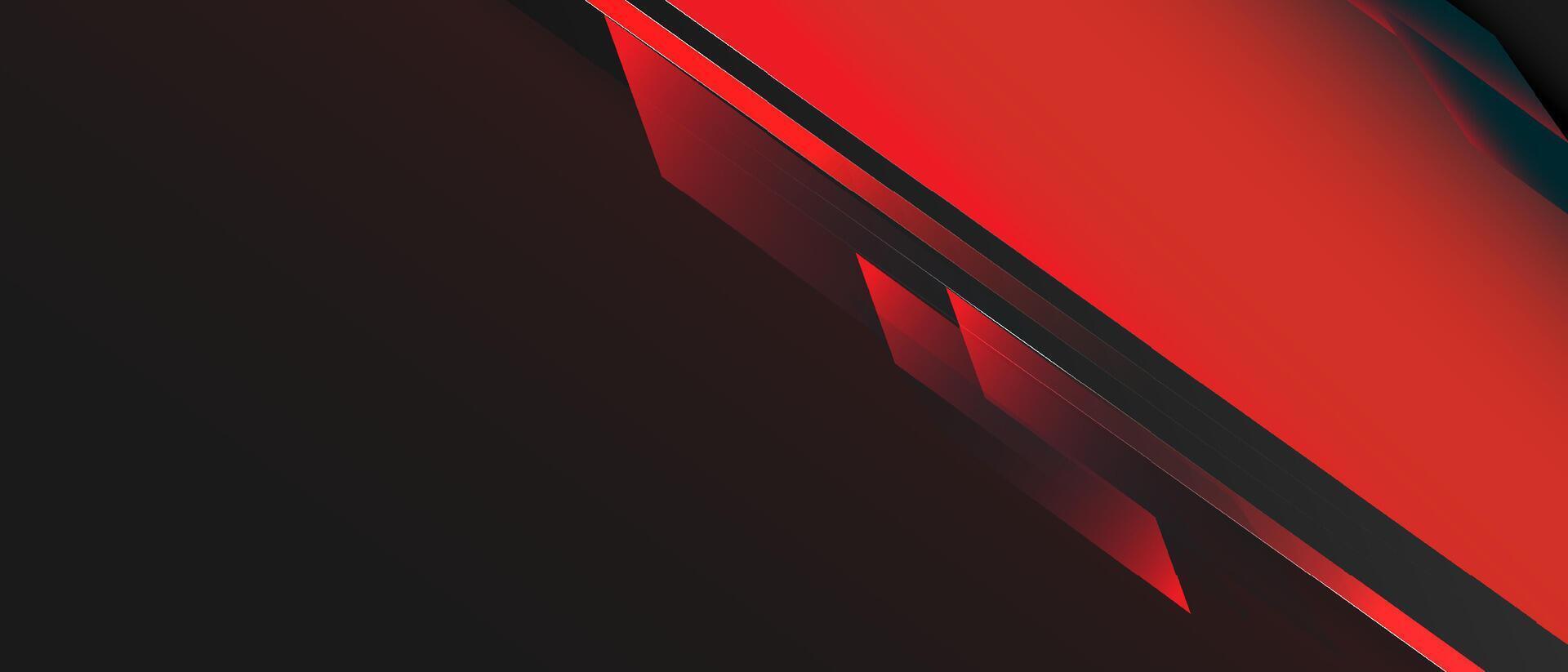 red black geometric on dark background. abstract elegant background vector