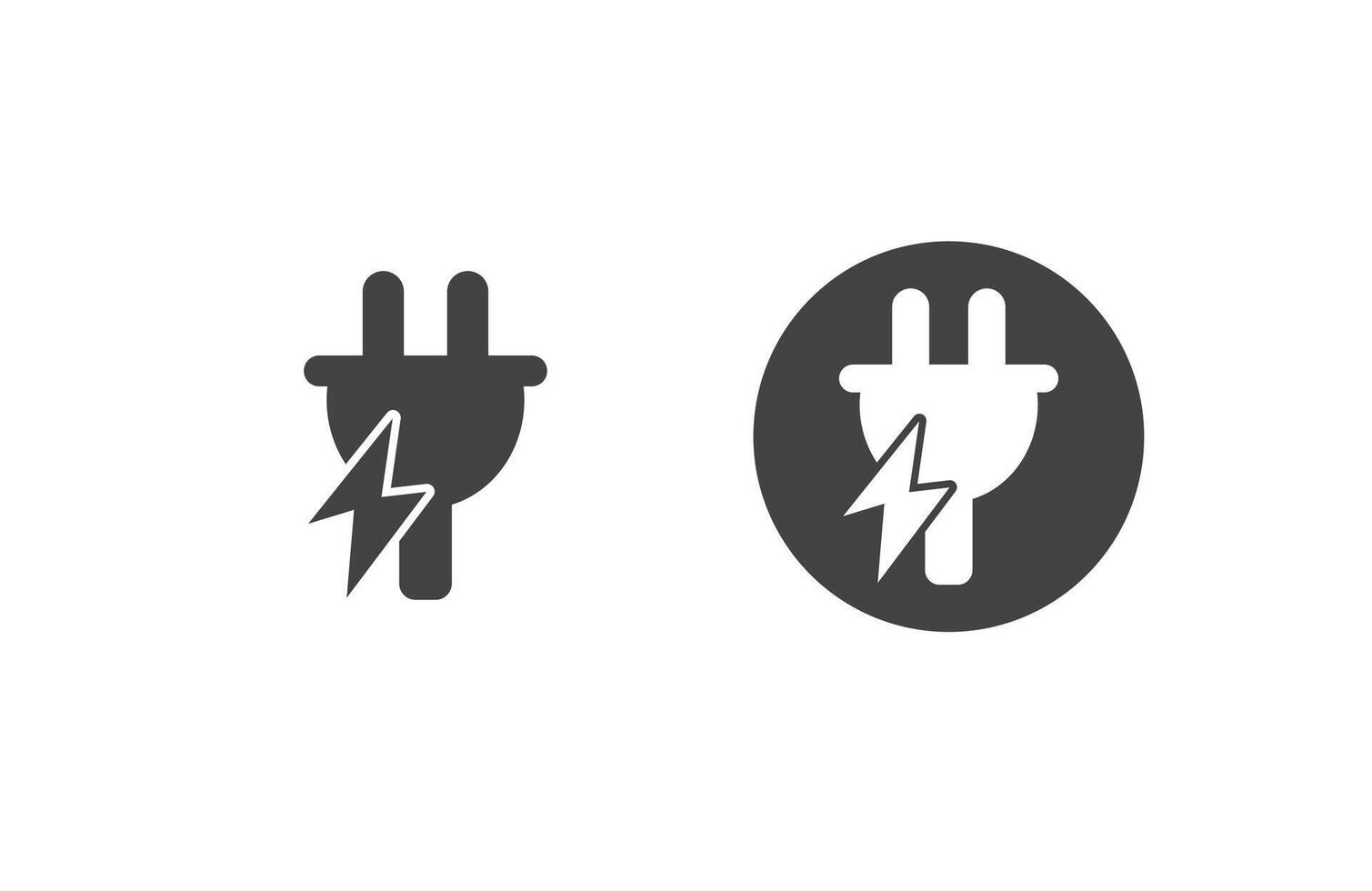 Charging icon set, Solid icon collection. illustration8 vector