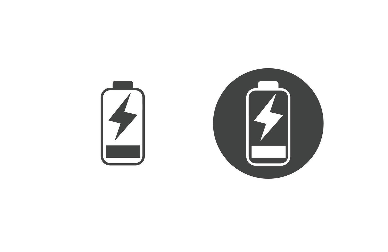 Charging icon set, Solid icon collection. illustration9 vector