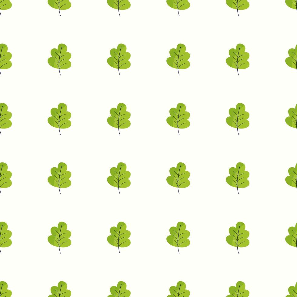 A pattern with green leaves on it vector