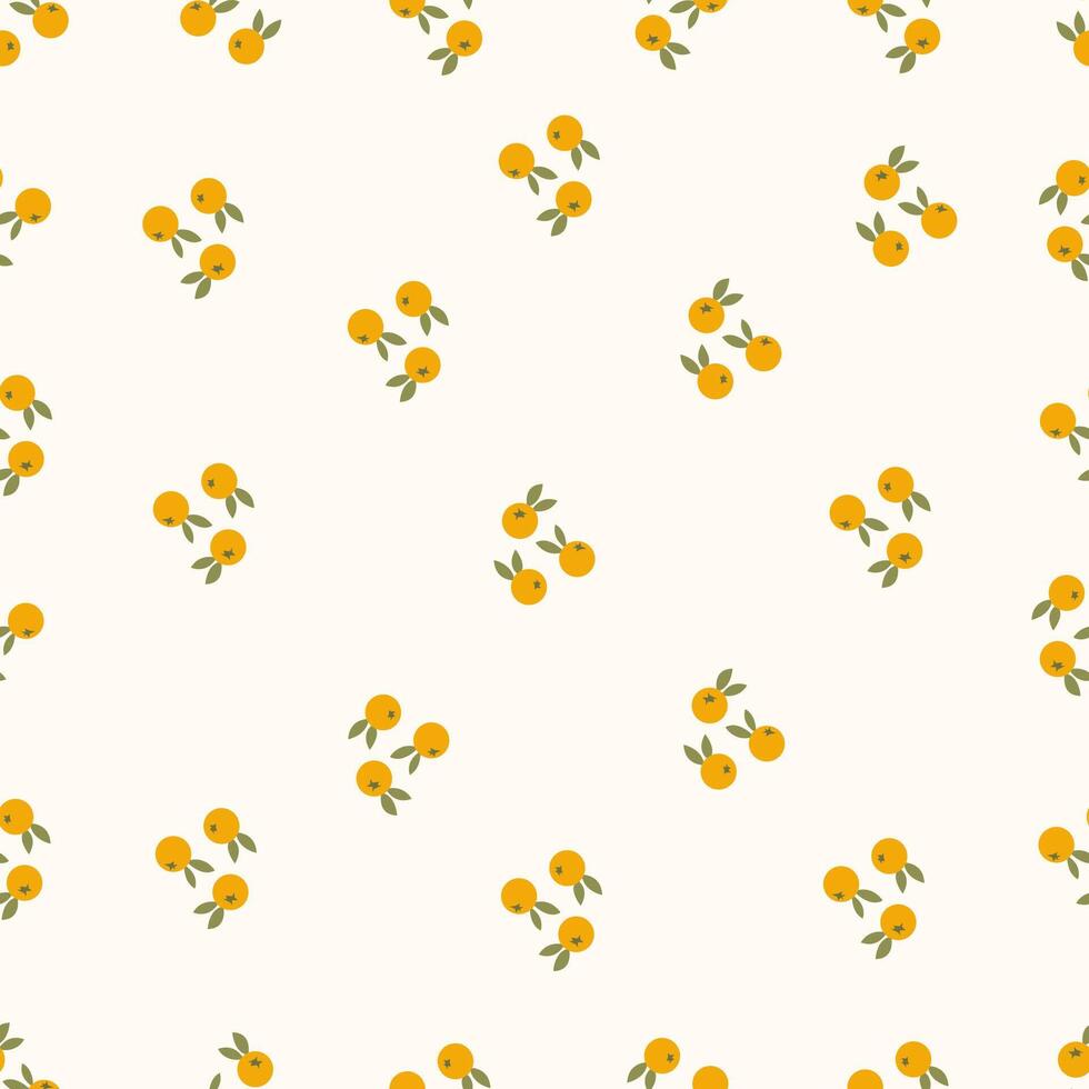 A pattern with oranges on it vector