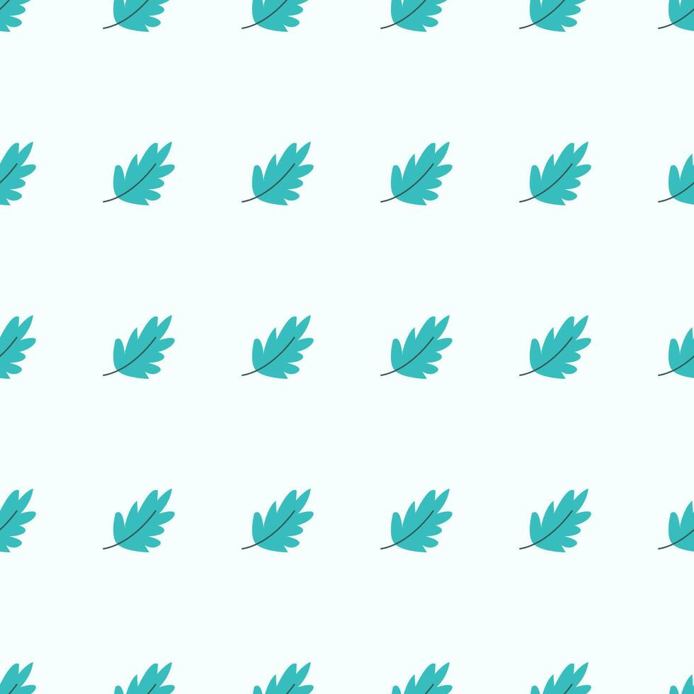 A patt ern w ith green leaves on a white background Seamless floral pattern. Motives are scattered randomly. Flower pattern background. cute pattern. vector