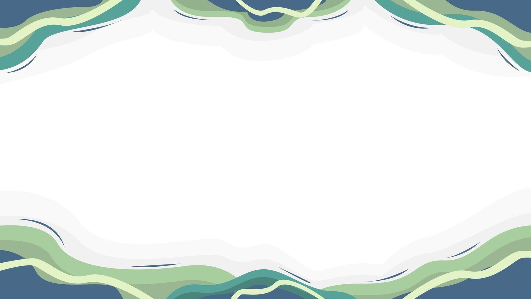 Abstract background with waves and a white frame vector