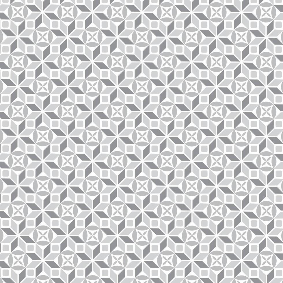 Seamless Geometric Pattern in Grey Tones vector