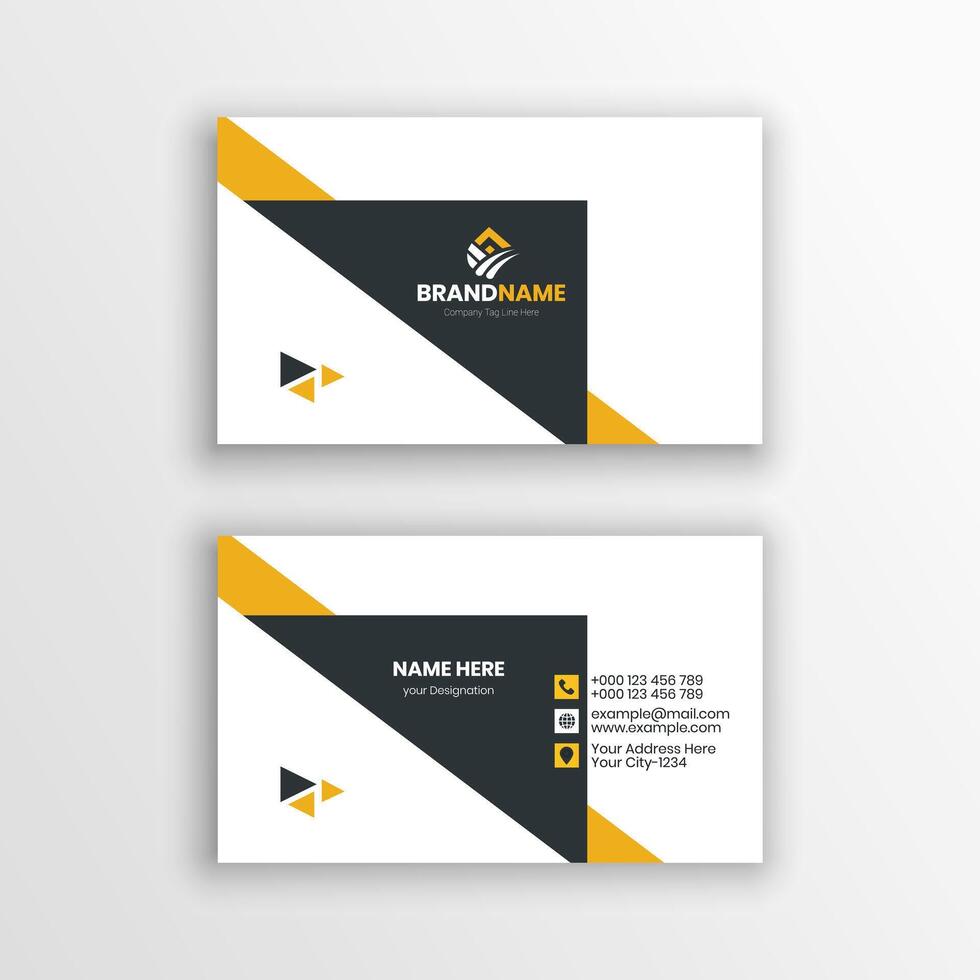 Elegant Corporate Identity Card Template Design vector