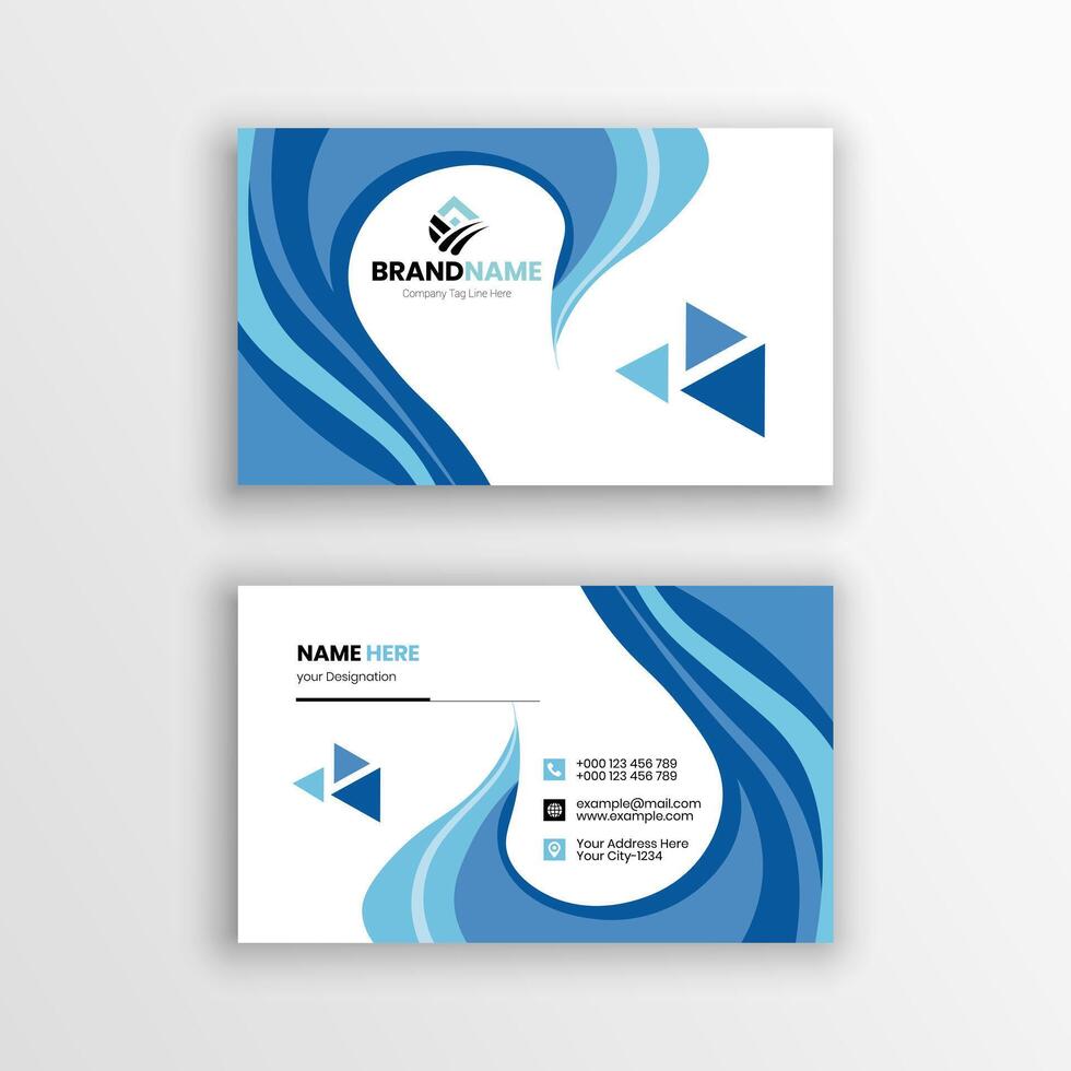 Creative Professional Business Card Template for Corporate Branding vector