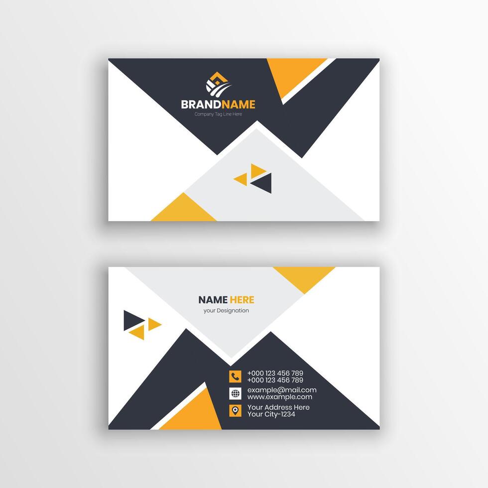 Corporate Executive Business Card Layout Template vector