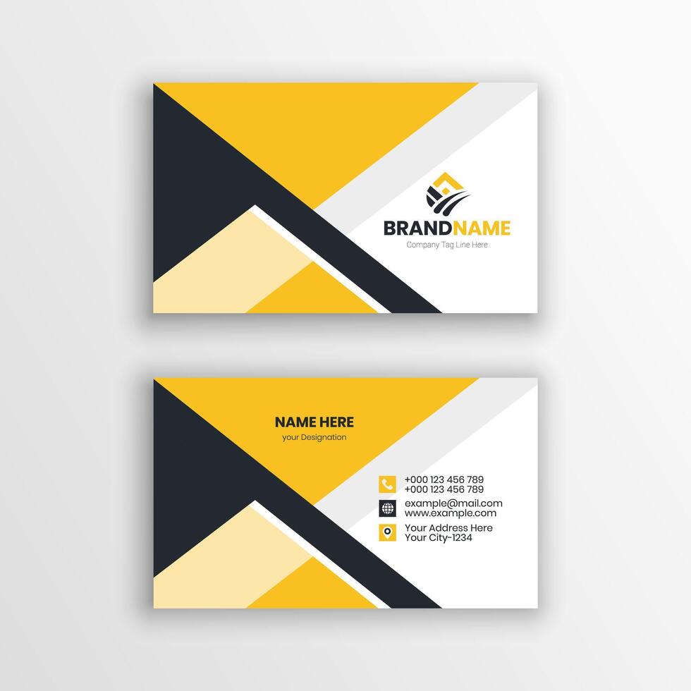 Professional Corporate Business Card Design Template vector