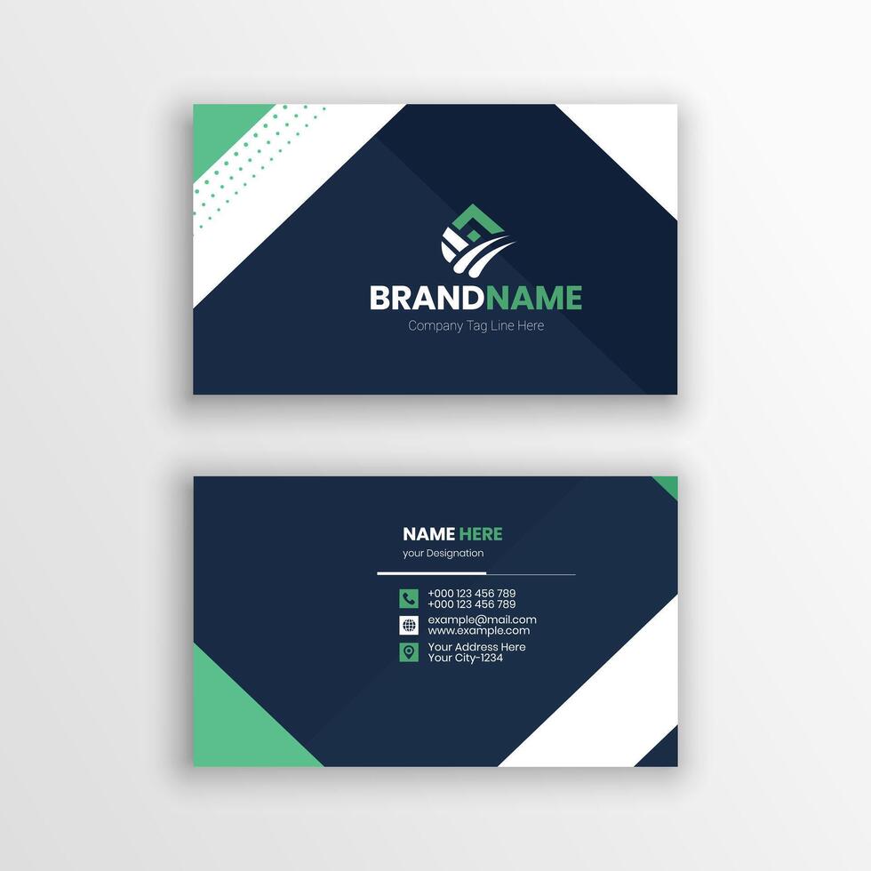 Corporate Brand Identity Business Card Template vector