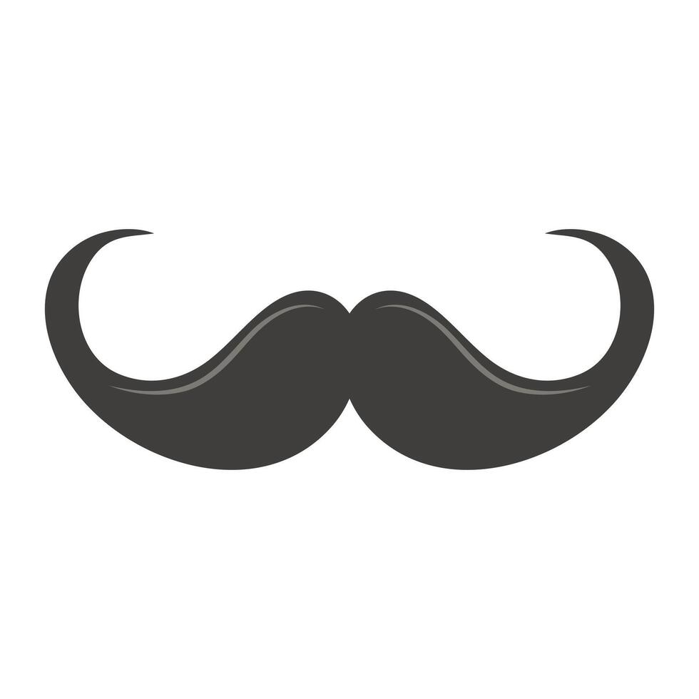Gentleman's mustache. illustration isolated on white background vector