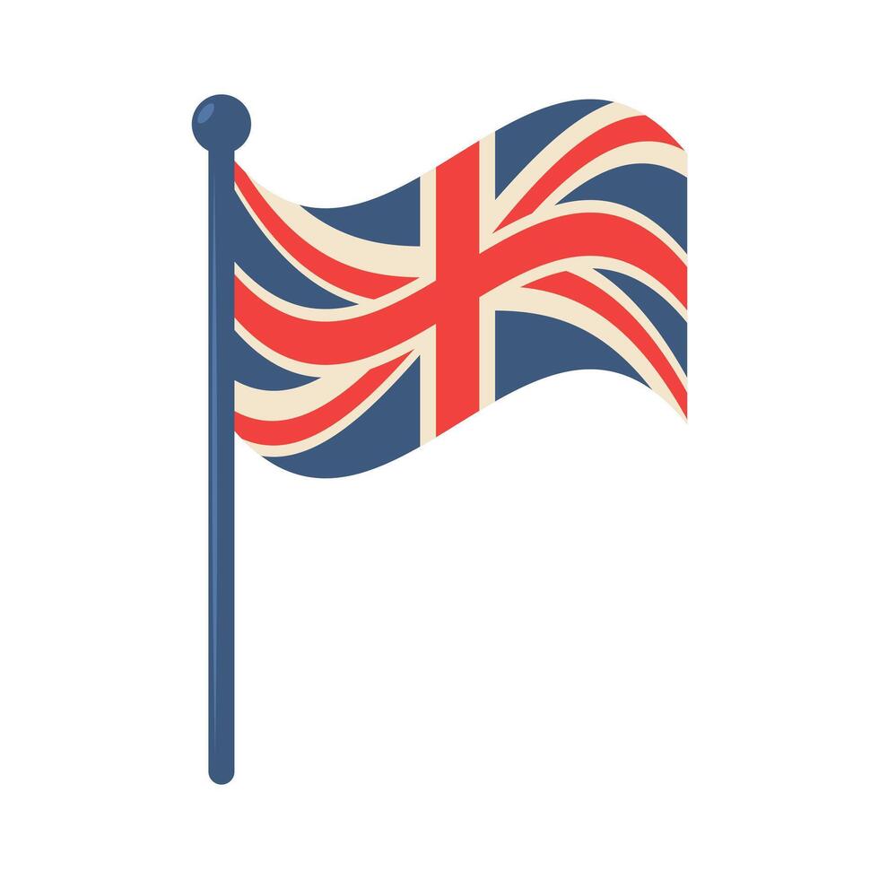British flag. illustration isolated on white background vector
