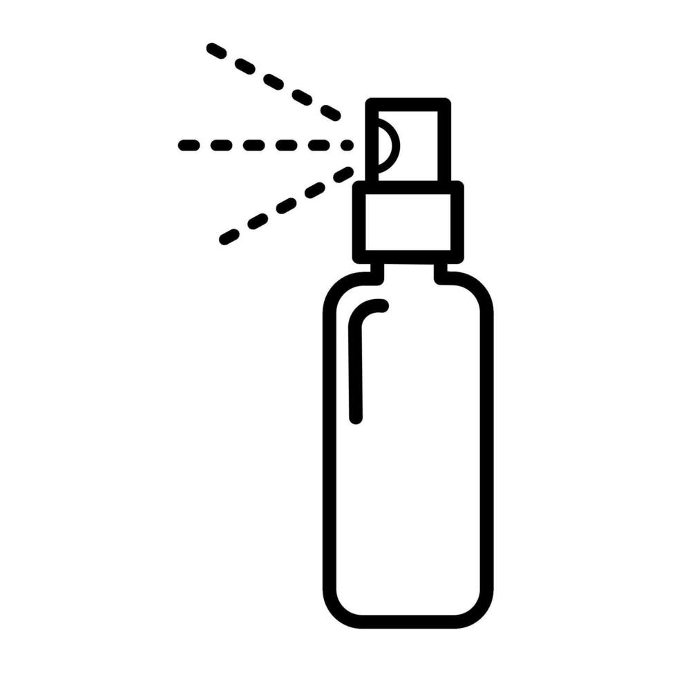 Bottle spray icon on white background. vector