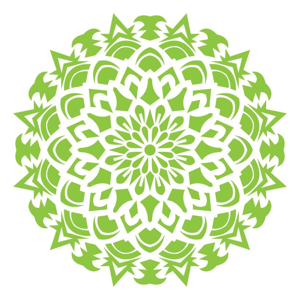 hindi flower green and white circular design with a circular pattern vector