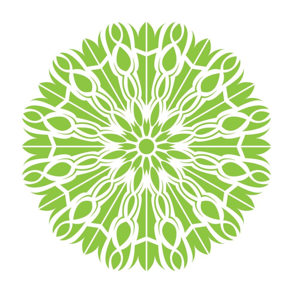 starlight green and white circular design with a circular pattern vector
