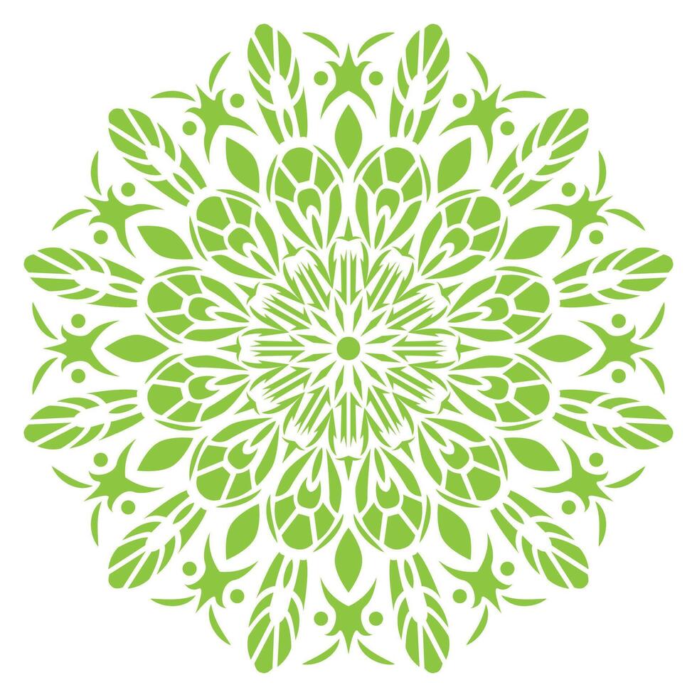 dragon fly green and white circular design with a circular pattern vector