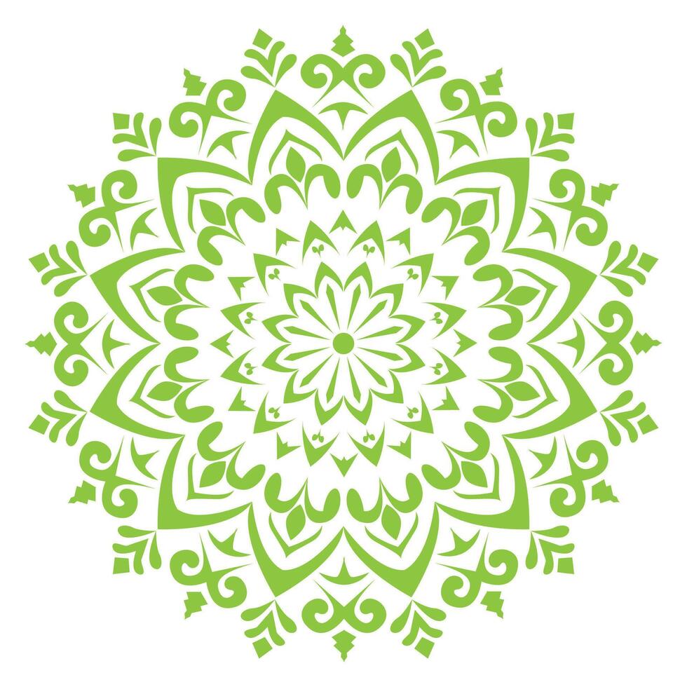 rose green and white circular design with a circular pattern vector