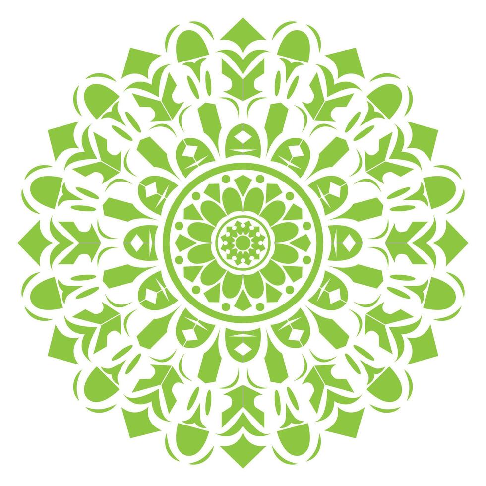 indian green and white circular design with a circular pattern vector