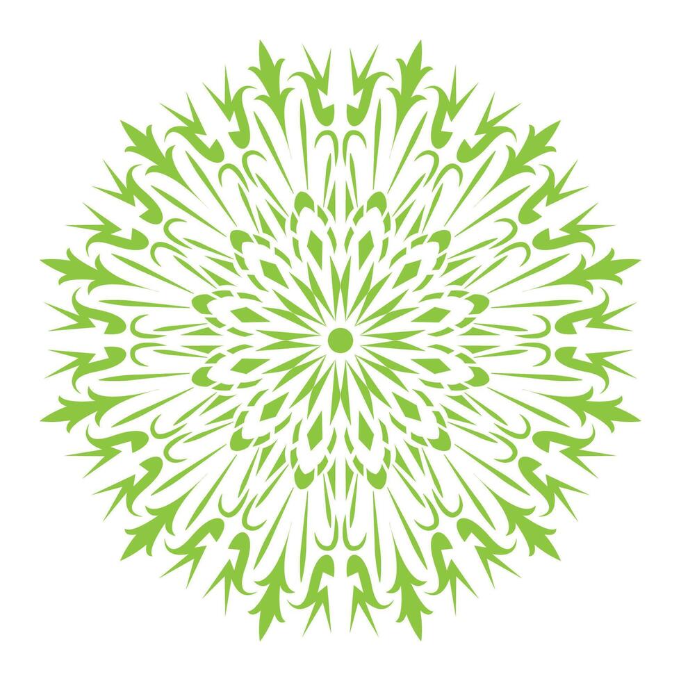 rice field green and white circular design with a circular pattern vector