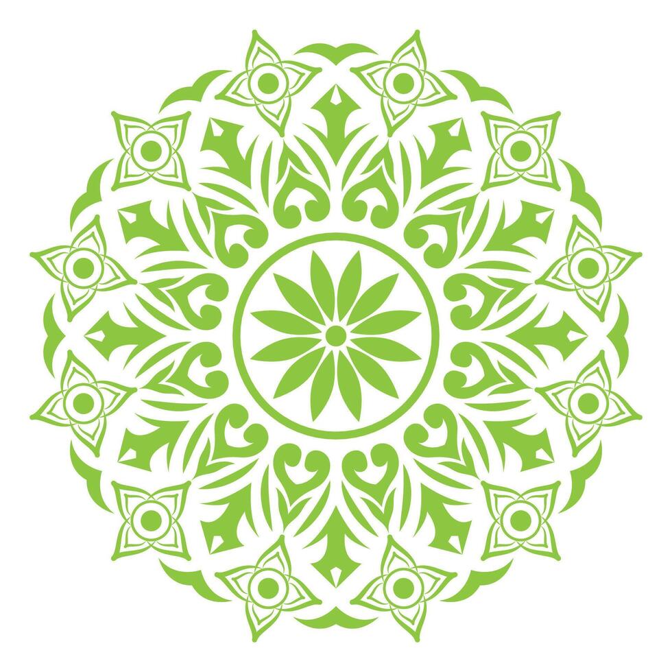 jasmine green and white circular design with a circular pattern vector