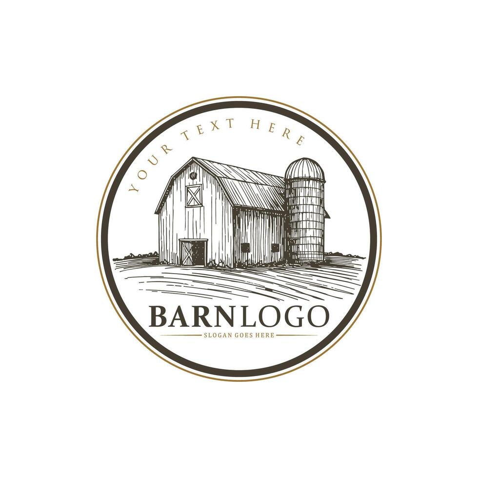 Vintage farm badge logo and labels design vector