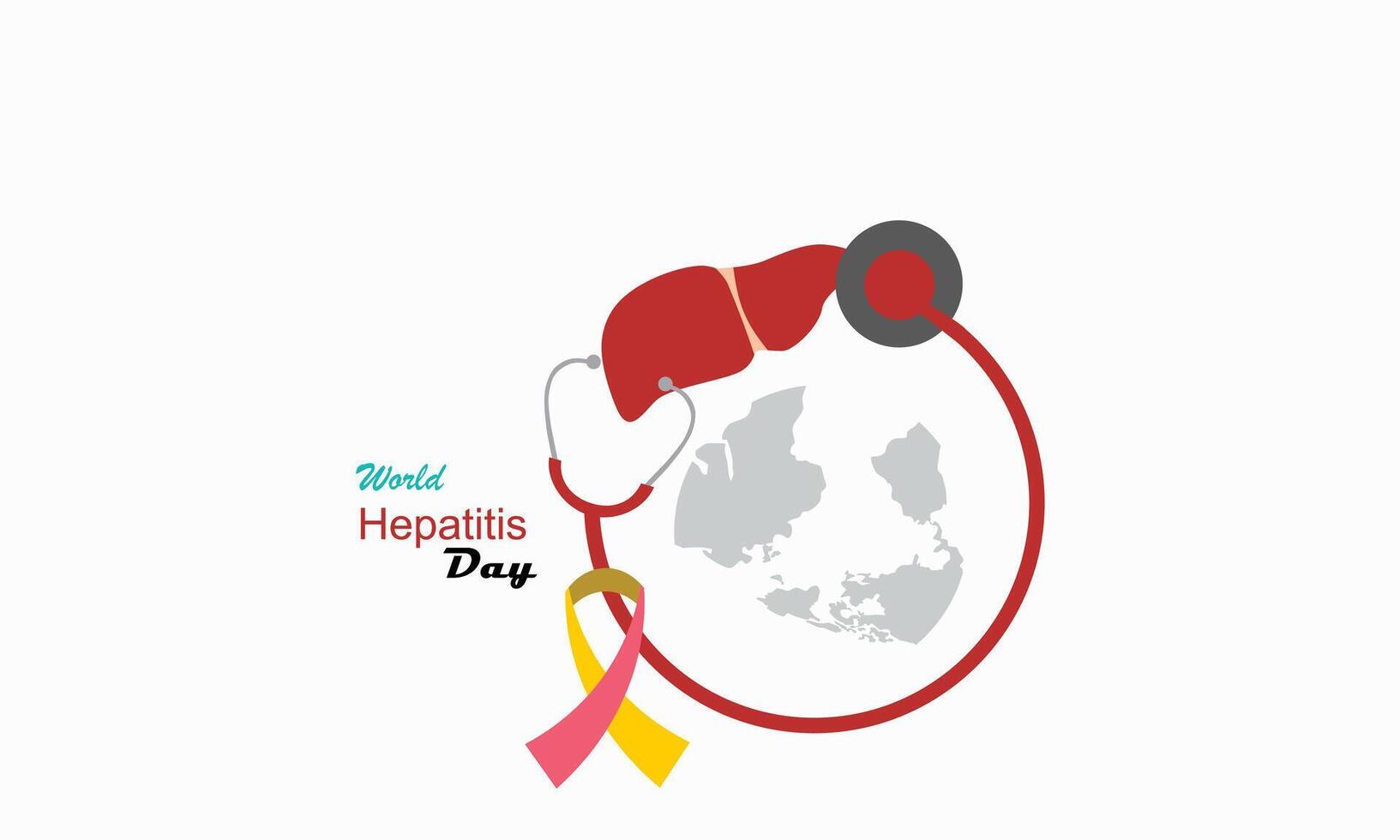 Concept of world hepatitis day vector