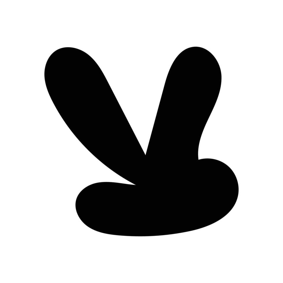illustration of the hand of peace symbol vector