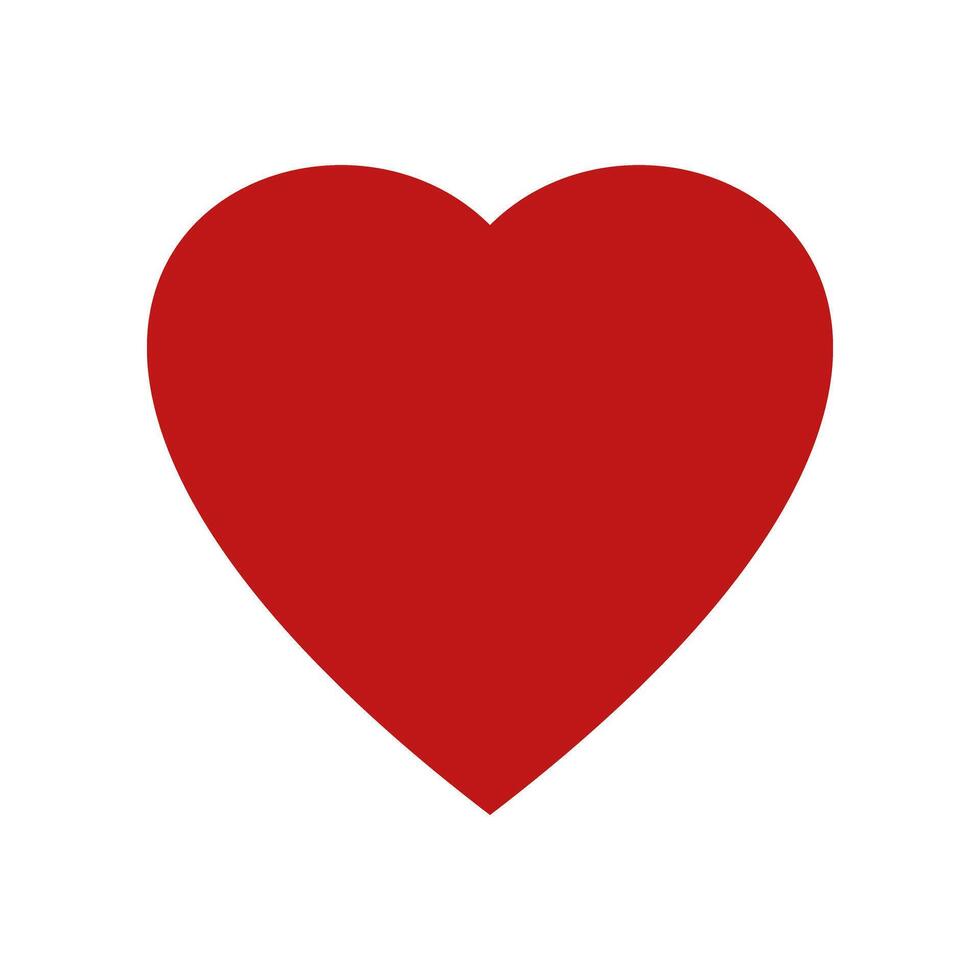 Romantic Heart Icon flat design in trendy style for Marriage Celebration. vector