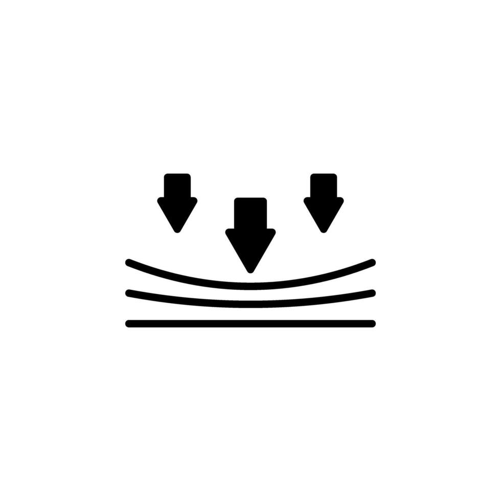 Elastic icon. Resilience material sign. Quality design element. Classic style icon. vector