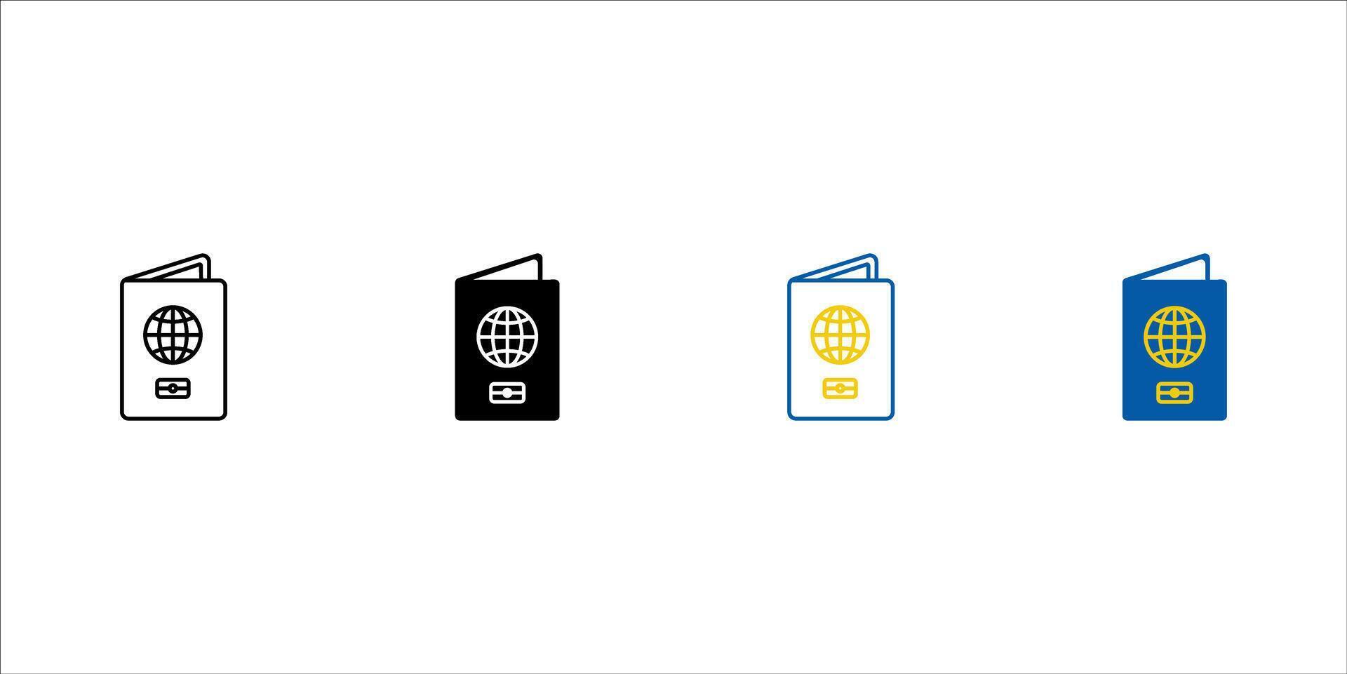 The best of Passport icon , illustration logo template in trendy style. Suitable for many purposes. vector
