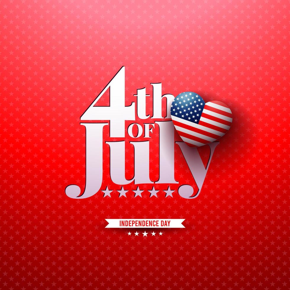 4th of July Independence Day design vector
