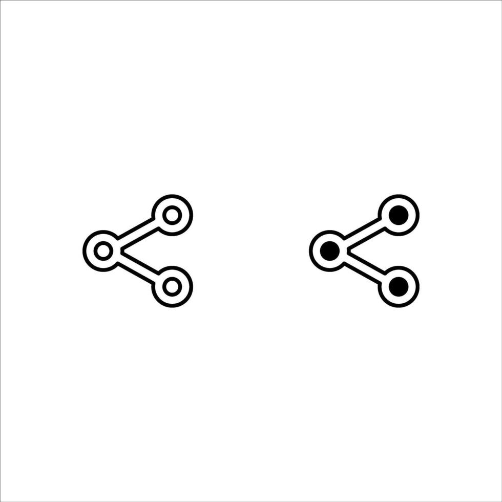 Share icon for web, computer and mobile app vector