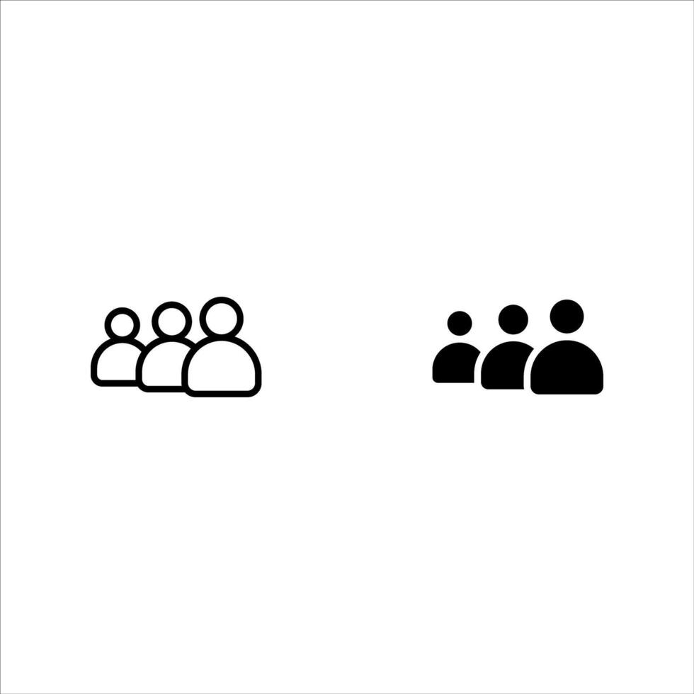 People Icons set, Person work group Team . illustration. eps 10 vector