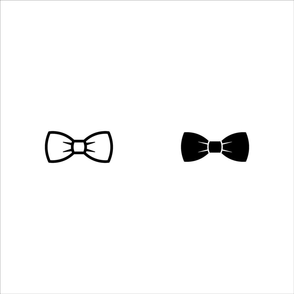 Bow tie line icon set. Coloring book for children. illustration in outline style. vector