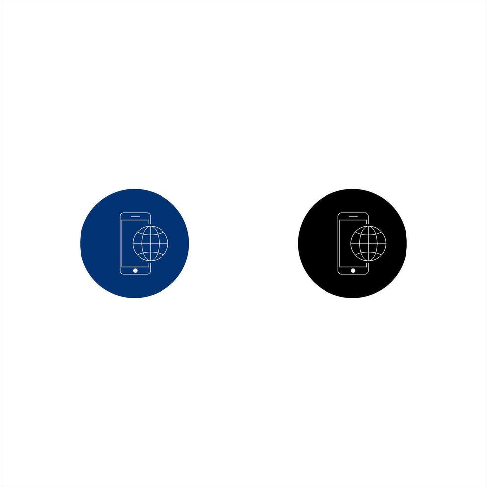 Phone roaming icon in flat style. Roaming symbol for your web site design, logo, app, UI vector