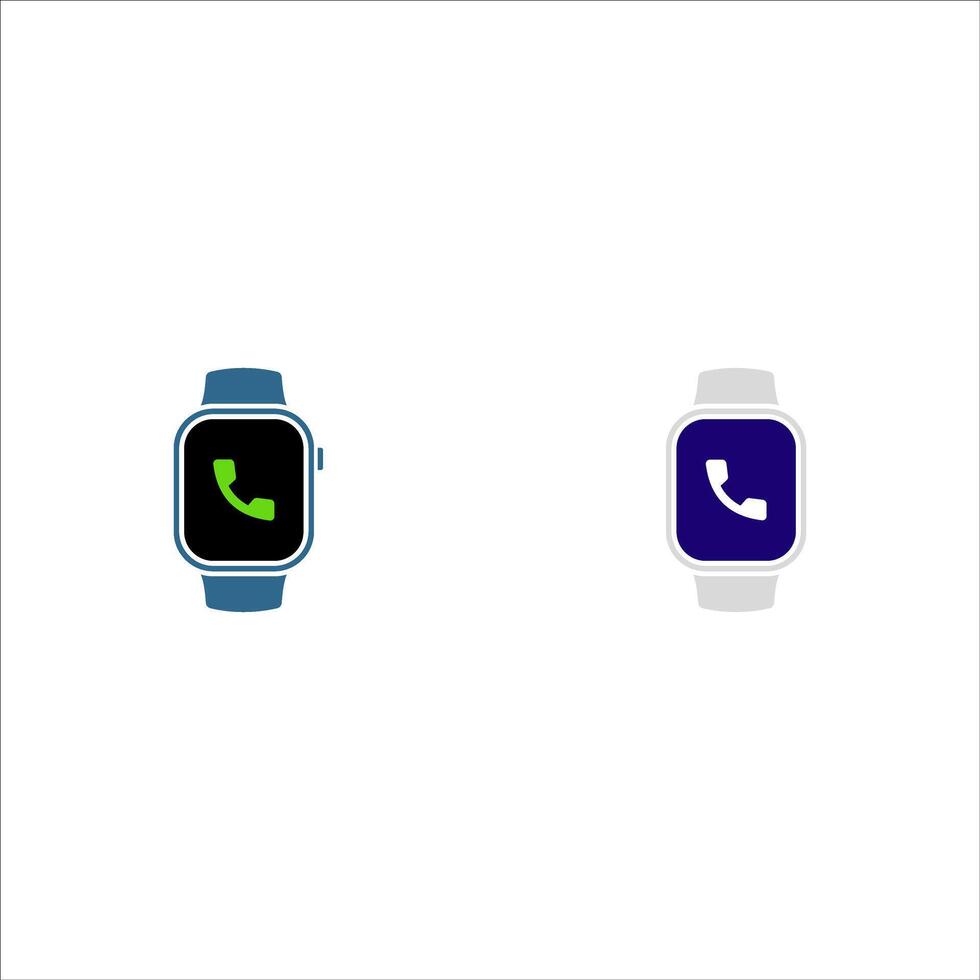 Smart watches linear icon set Wearable electronic devices. Simple outlined icons, Smartwatch design symbol for apps and websites. illustration vector