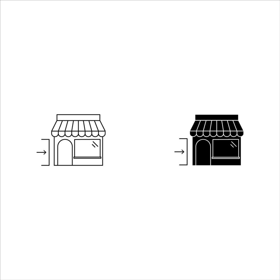 Market Entry Icon set Illustration vector