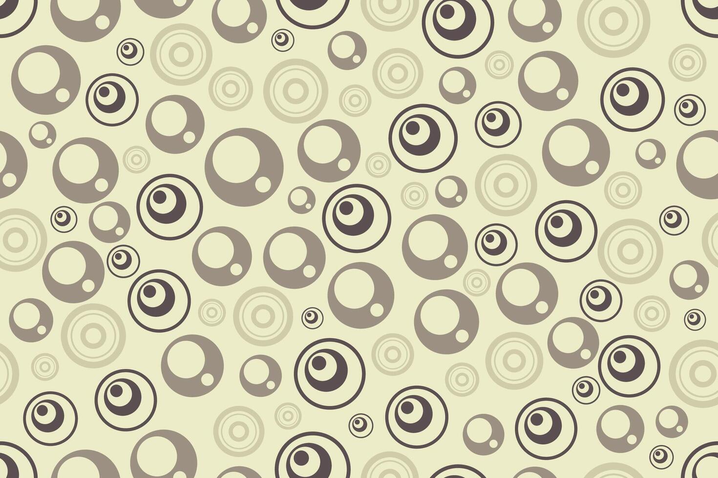 Geometric art background with abstract rings tracery seamless patterns in warm tones vector