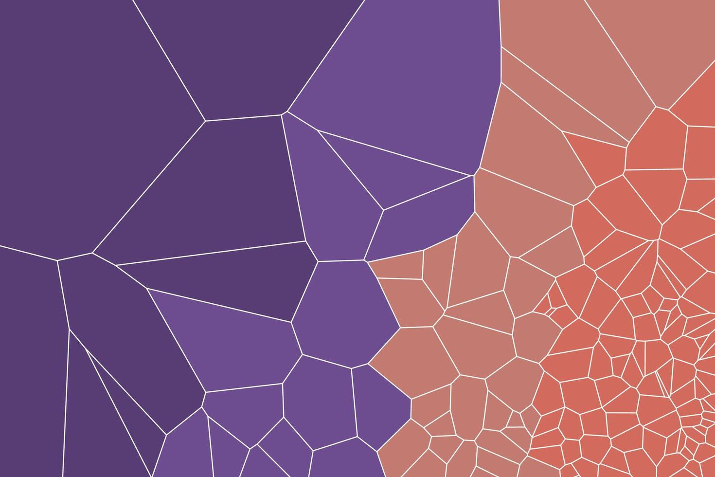 Colorful background with abstract Voronoi cell shapes and geometric gradients vector