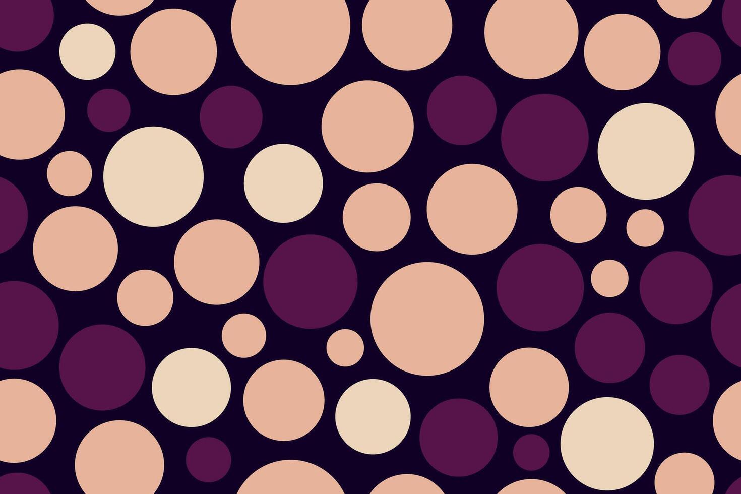 Repeating colorful circles seamless pattern with vibrant artful dots arranged in a dynamic and colorful abstract layout vector
